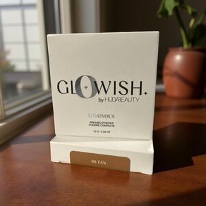 NIB•BOGO•GloWish by Huda Beauty Luminous Pressed Powder Tan 08
